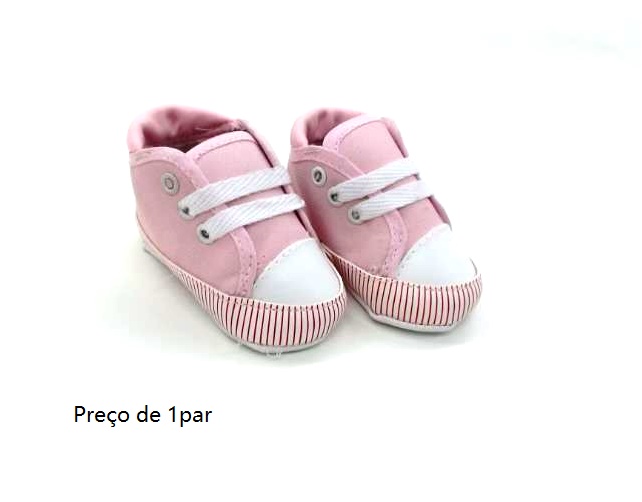 Tenis Bimbo Bebe Tecido Cadarço