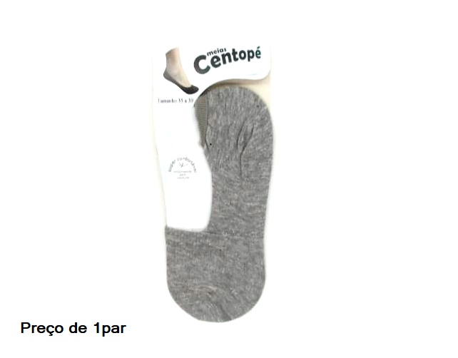 Meia Centopé Adulto  Algodão Sapatilha Invisível