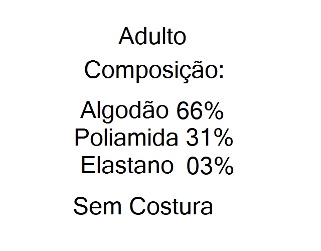 Meia Centopé Adulto  Algodão Sapatilha Invisível
