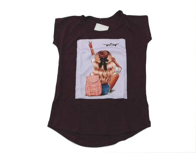 Blusa Inconsequent Juvenil Manga japonesa Viscolycra Mullet