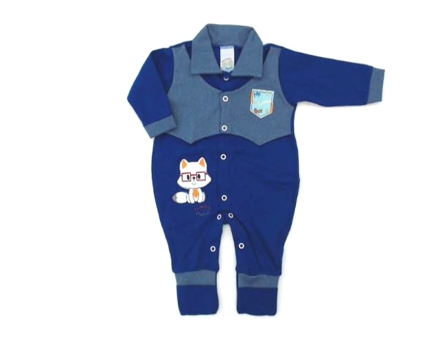 Macacão Pequenospassos Bebe  Longo Malha