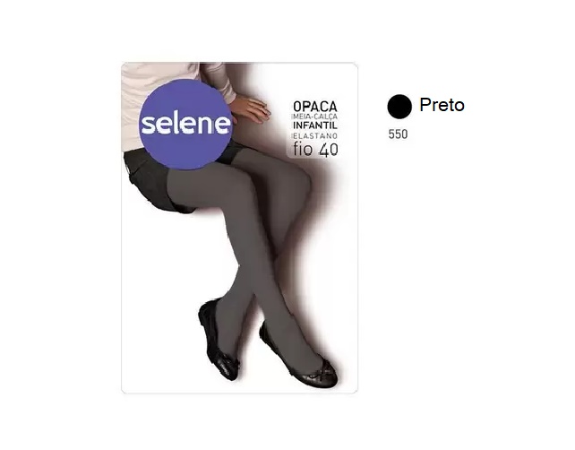 Meia-calça Selene Inf Opaca Fio 40 Preto