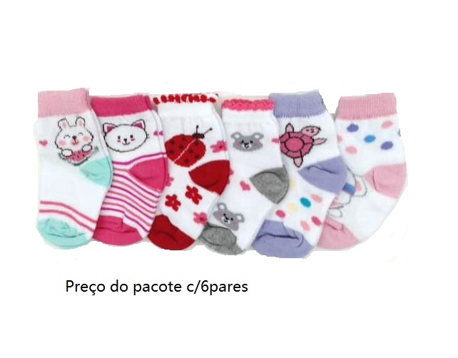 Meia You Bebe Algodão (c/6)