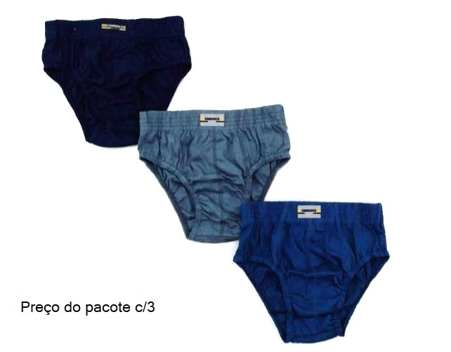 Cueca Xandoka Infantil Algodão (c/3)