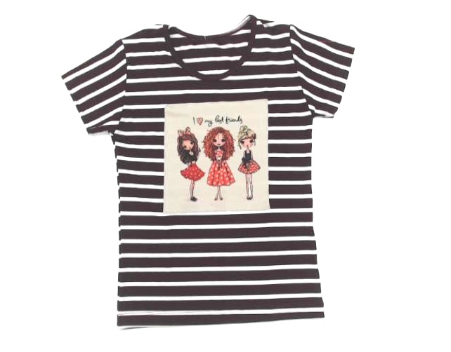 Blusa Inconsequent Juvenil Manga Curta Viscolycra