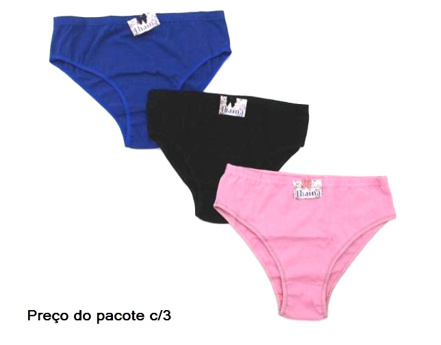 Calcinha Catsgirl Adulto Extra Grande Cotton (c/3)