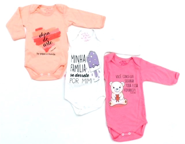 Body Timufy Bebe Fem M/l Suedine (c/3)