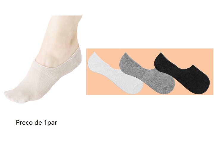 Meia Duck Adulto  Algodão Sapatilha Invisível