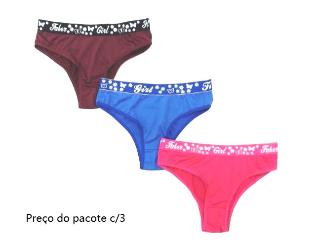 Tanga Faber Adulto Microfibra Elástico Personalizado (c/3)