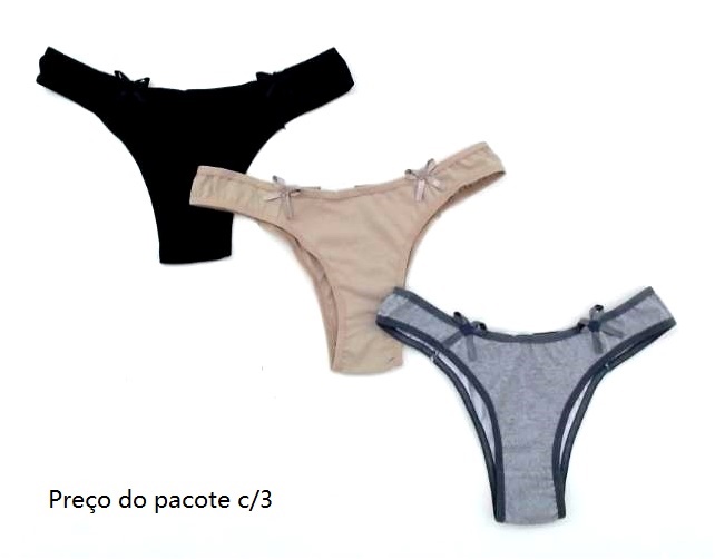 Tanga Faber Adulto Cotton Sortida (c/3)