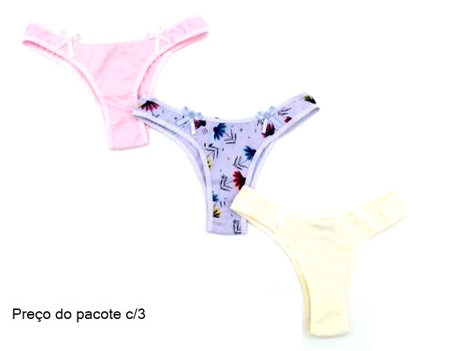 Tanga Faber Adulto Cotton Sortida (c/3)