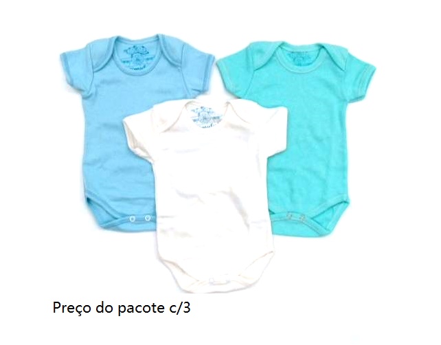 Body Timufy Bebe Manga Curta Suedine (c/3)