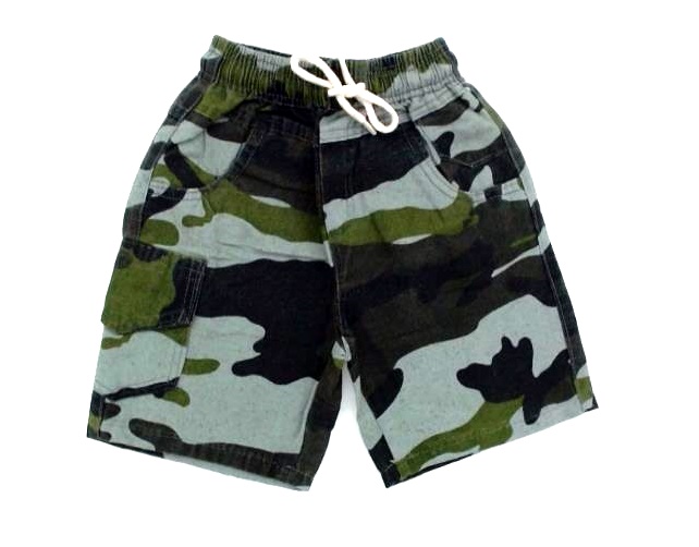 Bermuda Evalyn Infantil Algodão Camuflada 5bolsos