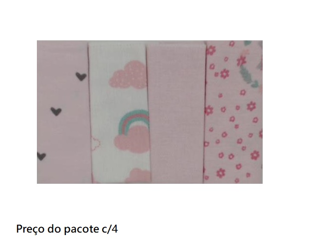 Toalha-boca Karinho Bebe Algodão Sortida (c/4)