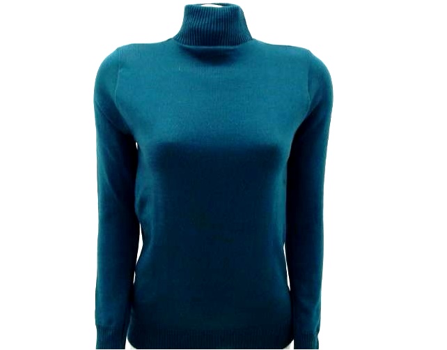 Blusa Oliveira Adulto  Manga Longa Lã/Acrilico Gola Alta