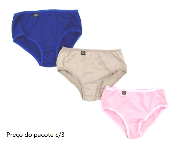Calcinha Catsgirl Infantil Microfibra (c/3)