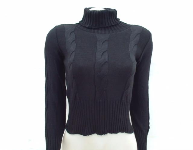 Blusa Oliveira Ad Fem M/l Lã/acril Trabalhada G.al