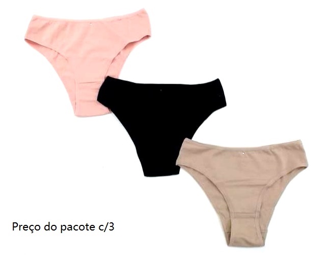 Tanga Lutestil Adulto Cotton (c/3)