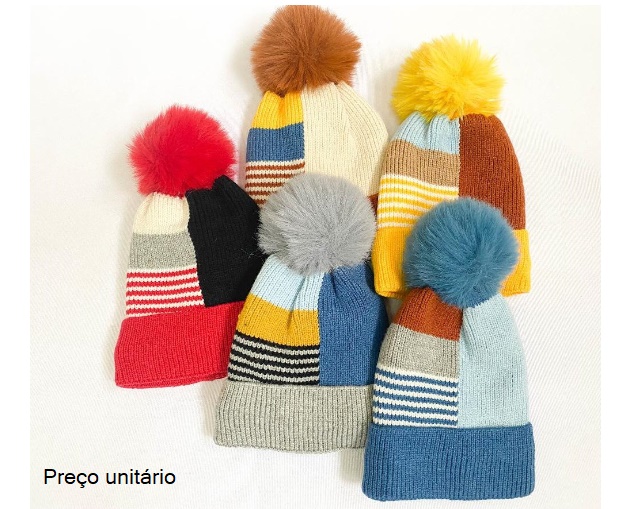 Touca Center Primeiros Passos  Lã Forro Peluciado