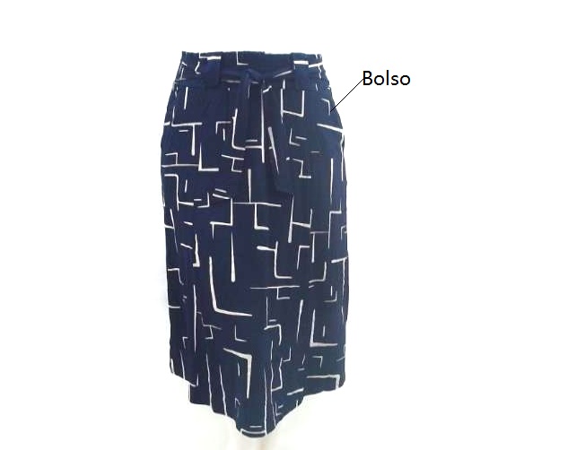 Saia Exportline Adulto Extra Grande Viscolycra 2bolsos