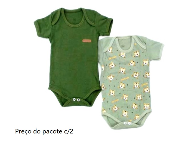 Body Bebebrincalhao Bebe Masc M/c Suedine (c/2)