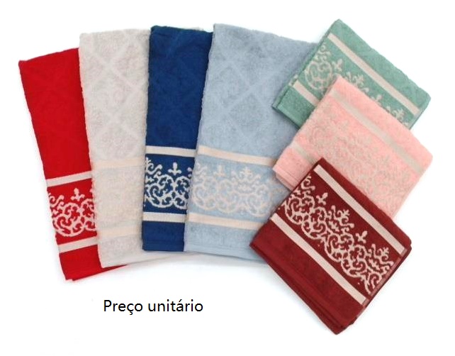 Toalha-rosto Mafratex Felpuda Dubai 80x48cm