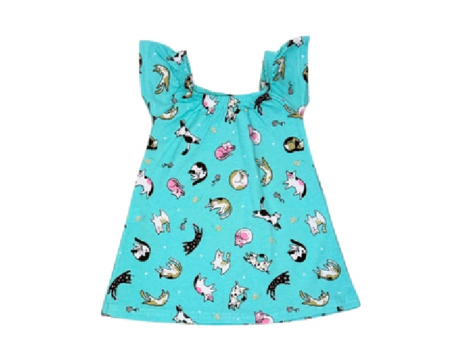 Vestido Maindra Infantil Manga japonesa Cotton