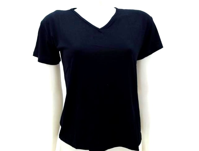 Blusa Byaya Adulto Manga Curta Viscolycra Decote V