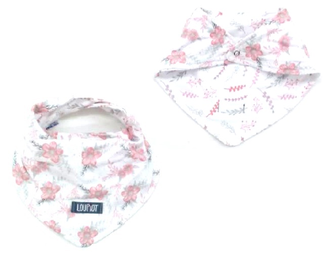 Babador Minasrey Bebe Flanelado Bandana Dupla-face