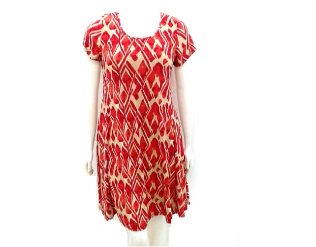 Vestido Exportline Adulto Extra Grande Manga Curta Liganete Estampado