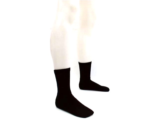 Meia Byfiapo Adulto  Algodão Cano Alto Canelada