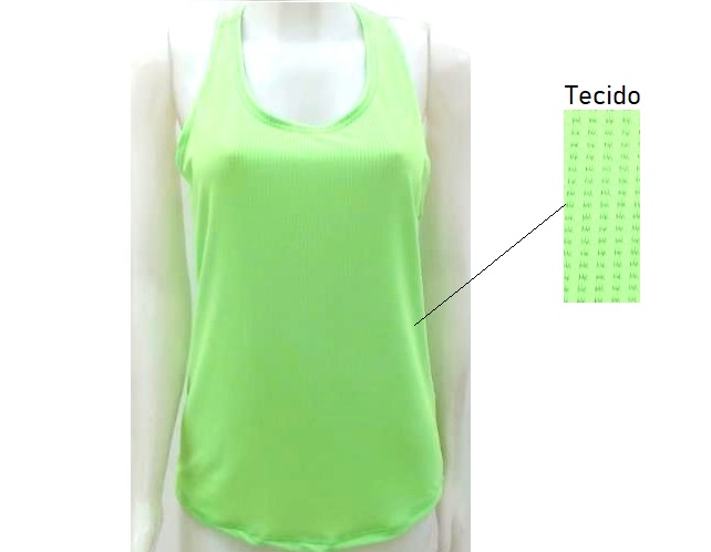 Blusa Kairoz Adulto  Regata Poliéster Furadinha