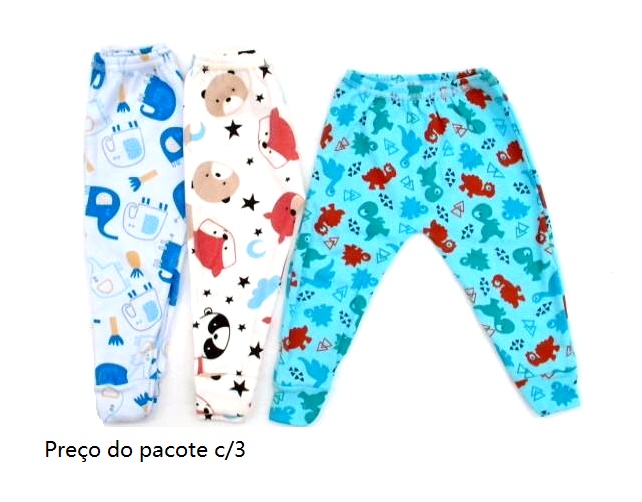 Mijão Timufy Bebe  Suedine Estampado S/pé (c/3)