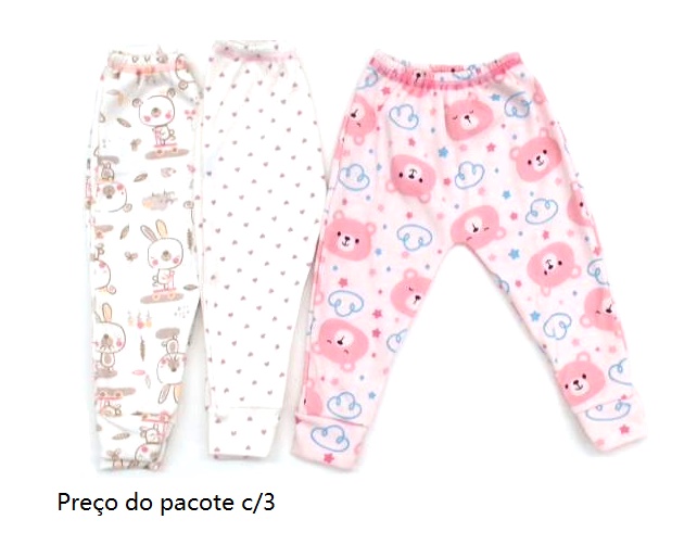 Mijão Timufy Bebe Feminina Suedine Estampado Sempé (c/3)