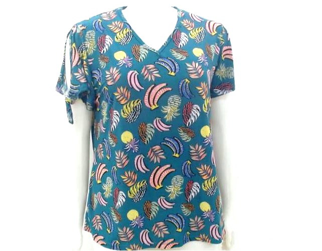 Blusa Minegirl Adulto Extra Grande Manga Curta Liganete Decote V