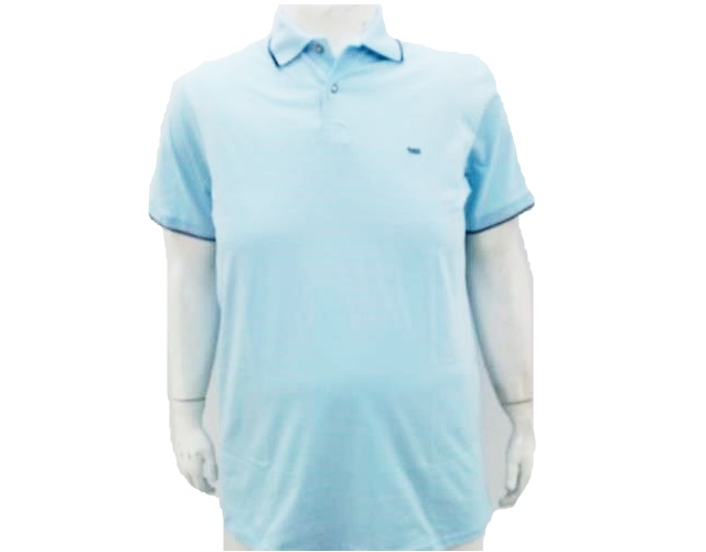 Polo Tsg Adulto Extra Grande Masculino Malha Detalhe Gola