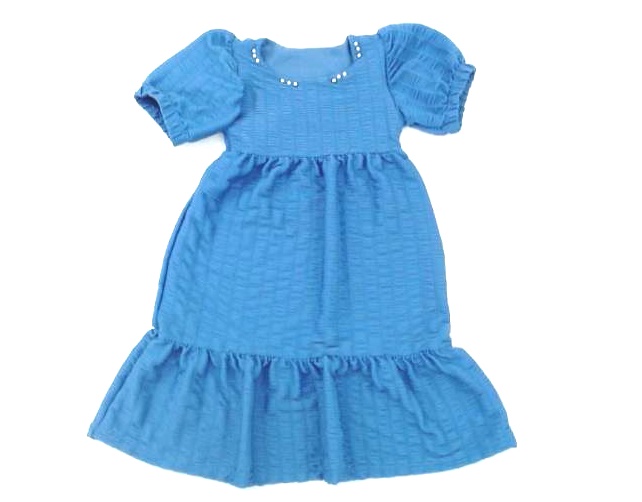 Vestido Teddy Inf M/c Poliéster Anarruga