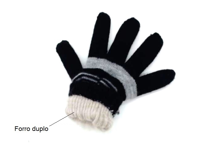 Luva Center Adulto  Lã/Acrilico