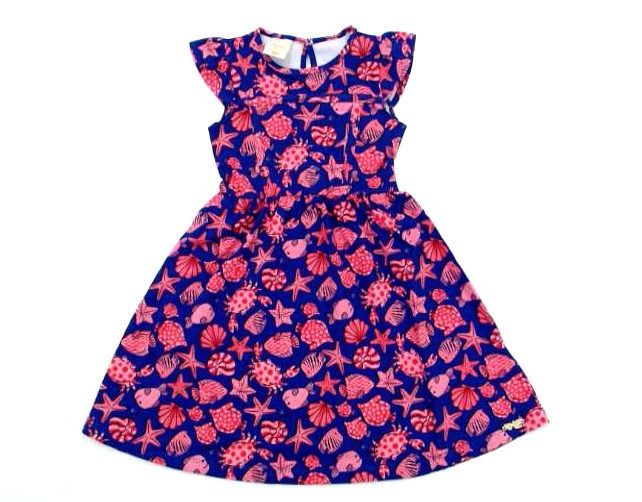 Vestido Angero Inf Mga Jap Cotton Estamp