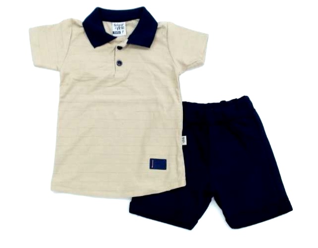 Conjunto Brincar P.passos Masc M/c Malha G.polo