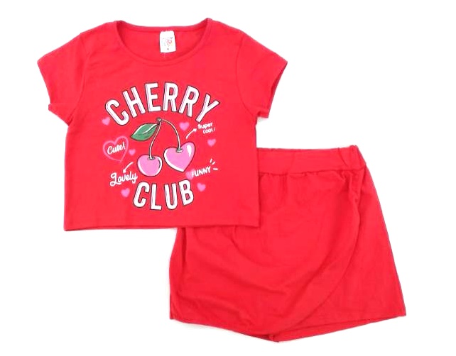 Conjunto Taita Juv Fem M/c Cotton Short-saia