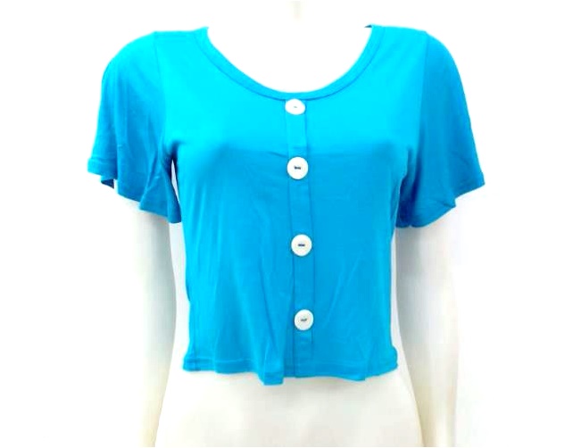 Blusa Sangos Ad Fem M/c Viscol Cropped