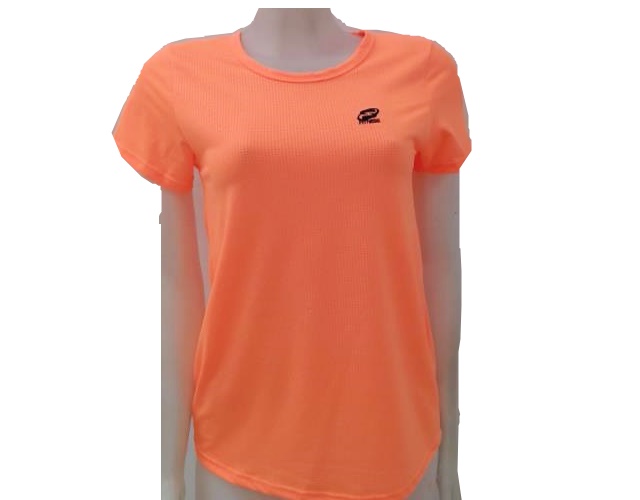 Blusa Sangos Ad Fem M/c Dry Fit Furadinha Neon