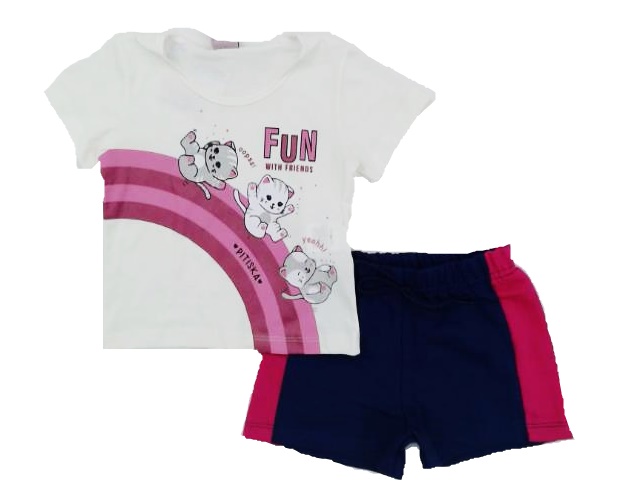 Conjunto Pitiska P.passos Fem M/c Malha Cropped