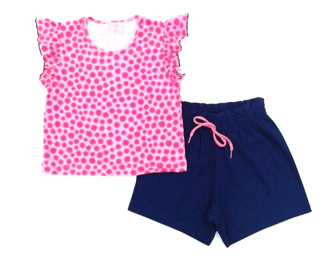 Conjunto Fantoni Inf Fem Mga Jap Malha Short