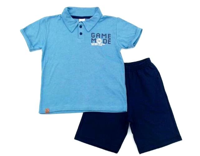 Conjunto Semprekids Inf Masc M/c Malha G.polo