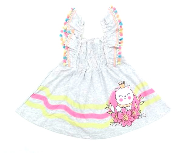 Vestido Ninachild P.passos Reg Malha Elastex