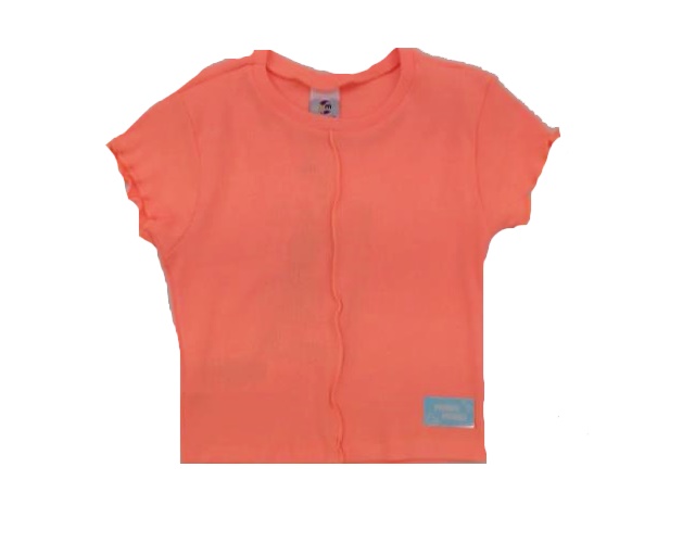 Blusa Mundomania Juv Fem M/c Rib Canel Neon Croppe