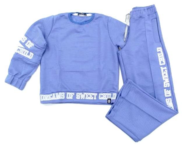 Conjunto Sweetchild Juv Fem Matelassê Cropped Wide