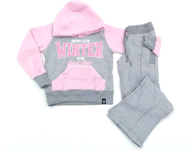Conjunto Sweetchild Infantil Moletom Capuz Wide Leg